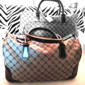 Ralph Lauren 2 piece travel set signature RL gray and blue